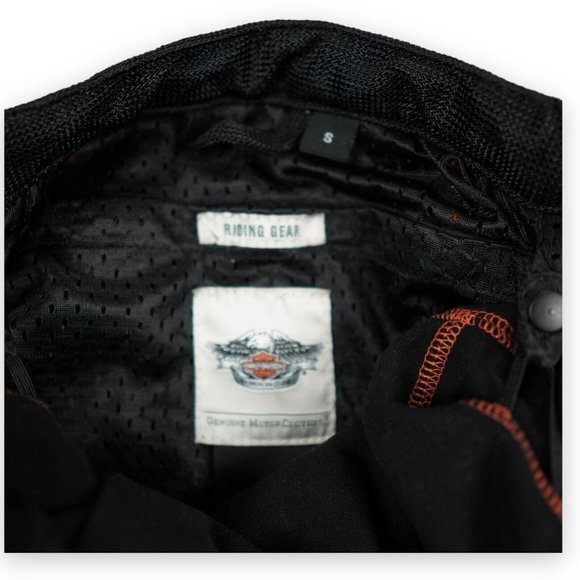 Harley Davidson Jacket Womens‎ Small Black Orange Mesh Riding Racing 3-1 Hooded - Picture 4 of 15